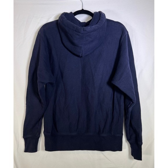 Navy Blue Pullover Hoodie Size S - Picture 3 of 5